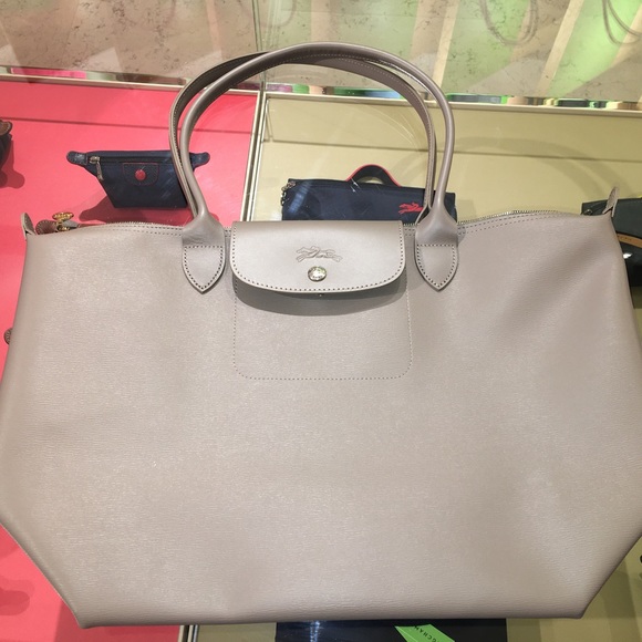 LONGCHAMP LE PLIAGE CITY BAG & WALLET TAUPE BEIGE LIMITED ED NWT - Picture 6 of 15